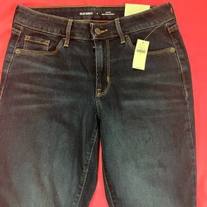 Old Navy Dark Wash Mid-Rise Jeans (Size 4)